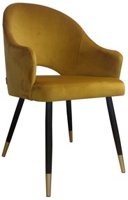 Krzesło obrotowe Velvet podstawa czarno-złota MG15