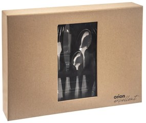 Sztućce 24 szt. ze stali nierdzewnej w kolorze srebra Satin – Orion