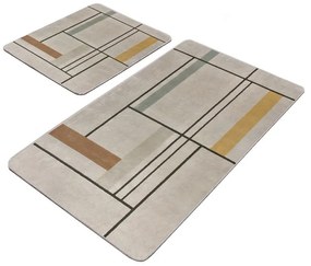 Jasnobrązowe dywaniki łazienkowe zestaw 2 szt. 60x100 cm – Mila Home