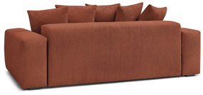 Ceglasta sztruksowa sofa 280 cm Voltaire – Bobochic Paris