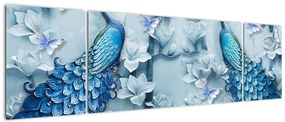 Obraz pawi (170x50 cm)