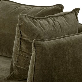 Ciemnozielona sofa 228 cm Austin – Bloomingville