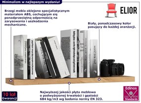 Ścienna półka na kwiaty dąb sonoma M1-F32