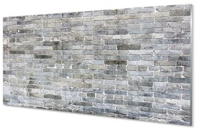 Szklany Panel Cegła mur vintage