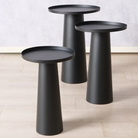 Zestaw metalowych stolików Jacky, 3 sztuki