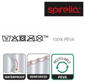 Zasłona prysznicowa 180x200 cm Transparent – Spirella