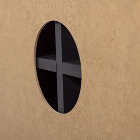 Szafka pod TV z litego drewna sosnowego w kolorze matowej czerni 154x56x44 cm Gunnar – WOOOD