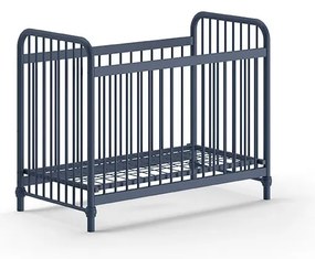 Niebieskie metalowe łóżeczko 60x120 cm BRONXX – Vipack