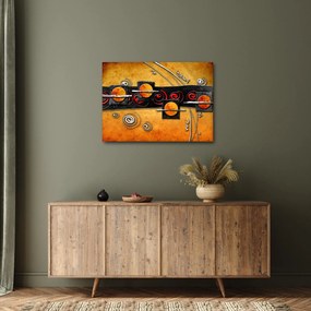 Abstrakcyjny obraz - Planety (70x50 cm)