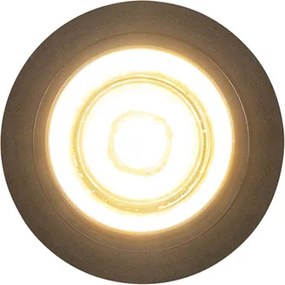 Nowoczesny reflektor wpuszczany czarny okrągły regulowany - Installa