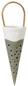 Zielona ceramiczna wisząca dekoracja Kähler Design Cone, wys. 14,5 cm