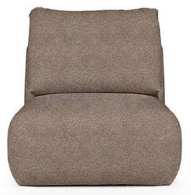 Brązowy fotel z materiału bouclé Mirel – Rodier