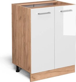 Szafki kuchenne biały wysoki połysk 60x46x81.6 r-line