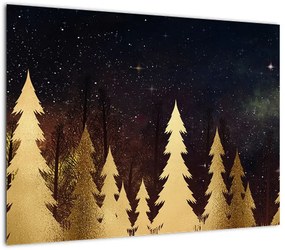 Obraz - Złota noc (70x50 cm)