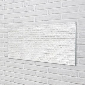 Szklany Panel Czerwona Cegła na Ścianie