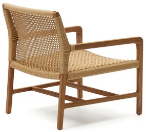 Drewniany fotel ogrodowy w naturalnym kolorze Sabolla – Kave Home