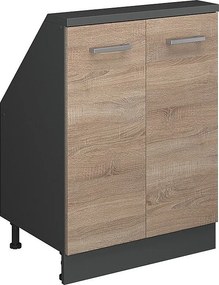 Szafka kuchenna na dach skośny sonoma 60x46x81.6 r-line