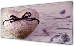 Panel Szklany do Kuchni Serce Wykute W Skale