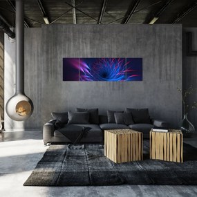 Obraz - abstrakcja kwiatu (170x50 cm)