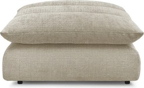 Beżowy podnóżek z tkaniny szenilowej Neil – Bobochic Paris