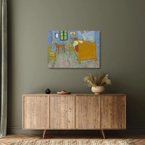 Obraz na szkle - Vincent van Gogh, The Bedroom, reprodukcje (70x50 cm)
