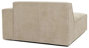 Beżowy moduł szezlonga do sztruksowej sofy Scandic Sting, prawostronny