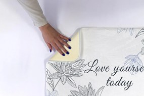 Dywanik łazienkowy Dywanik łazienkowy Kwiaty Minimalistyczny