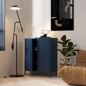 Szafka z półkami VITO, 800 x 1015 x 400 mm, Modern: granatowa