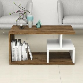 Stolik konferencyjny Arte White and Dark Walnut