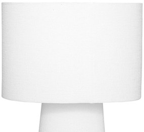 Lampa stołowa z abażurem EIRA, biała, wys. 45 cm