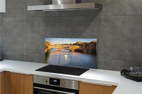 Panel szklany do Kuchni Wschód Słońca nad Mostami