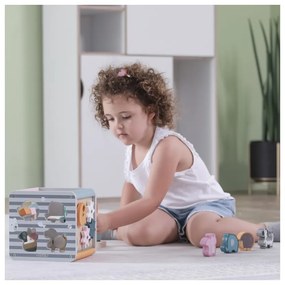 Viga polarb activity box drewniane edukacyjne centrum gier 5w1 kostka