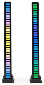 Nedis GALDP110BK - Zestaw 2x LED RGB lampka biurkowa LED/250 mAh, ładowana