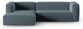 Niebieski aksamitny narożnik Mackay – Cosmopolitan Design
