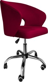 Fotel obrotowy AURA tkanina Welur krzesło biurowe : Kolor Stelaża - Chrom, Kolor tkaniny - VELVET - MG31, Typ siedziska - Siedzisko obrotowe 360°, Typ tkaniny - Velvet