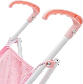 Baby Mix Składany wózek golfowy dla lalek Tara, różowy, 54 x 28 x 50 cm