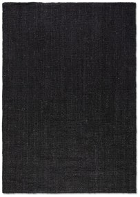 Dywan naturalny jutowy ręcznie tkany Boucle czarny 60 cm x 90 cm
