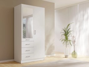 Szafa NEVARIS - Biały / 101 cm