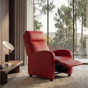 Fotel relaksacyjny Dallas, czerwony