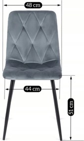 Zestaw Stół Okrągły Rozkładany HARRY 102-142 cm Dąb Artisan/Czarny i 4 Krzesła Tapicerowane ROBIN Szare Nowoczesne