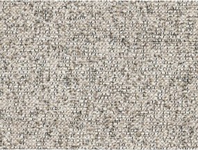 Beżowe tapicerowane łóżko jednoosobowe ze schowkiem i stelażem 90x200 cm Darren – Micadoni