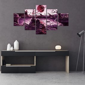 Obraz - Zaczarowana wioska (125x70 cm)