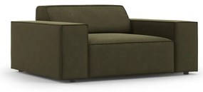 Zielony aksamitny fotel Jodie – Micadoni Home