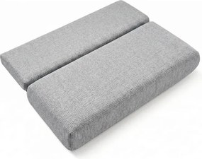 Sofa BASE Rozkładana Dwuosobowa Szara Szenil Japandi