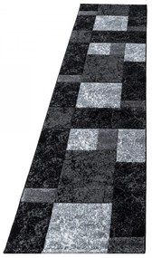 Dywan nowoczesny Hawaii czarno-szary 80 cm x 300 cm