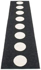 Czarno-biały chodnik odpowiedni na zewnątrz 70x300 cm Vera Black – Pappelina