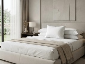 Poszewka na poduszkę satynowy damaszek 70x90 biały