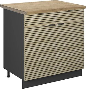 Szafka dolna do kuchni panel dębowy 80x60x82 fame-line