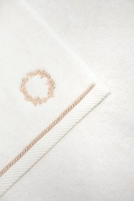 Ręcznik SEHZADE 50x100cm Śmietankowy / złoty haft