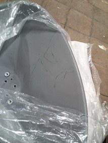 PROMOCJA Ciemnoszare krzesło BALI MARK z czarnymi nogami II. jakość